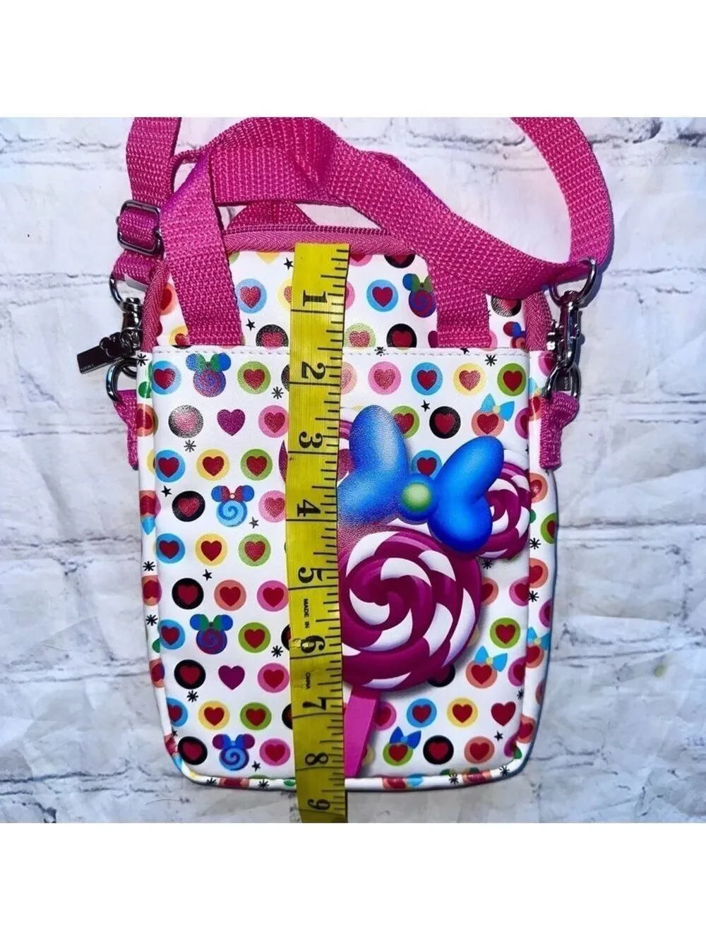 RARE New Disney Tech Minnie Mouse Pink Candy Purse Tablet Phone Crossbody